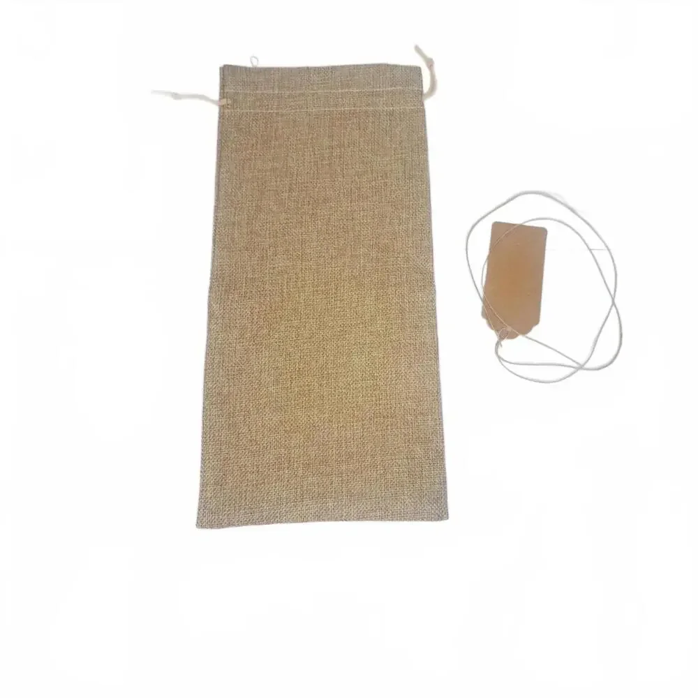 Handmade Burlap Wine Bag After School Supplies Teacher Gift Jute‎ Bottle Sleeve